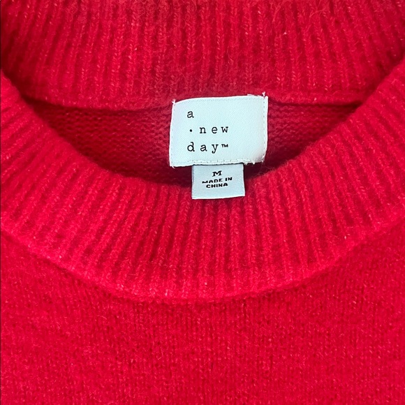 a new day Red 'Sweater Weather' Crew Neck Sweater - Picture 2 of 9